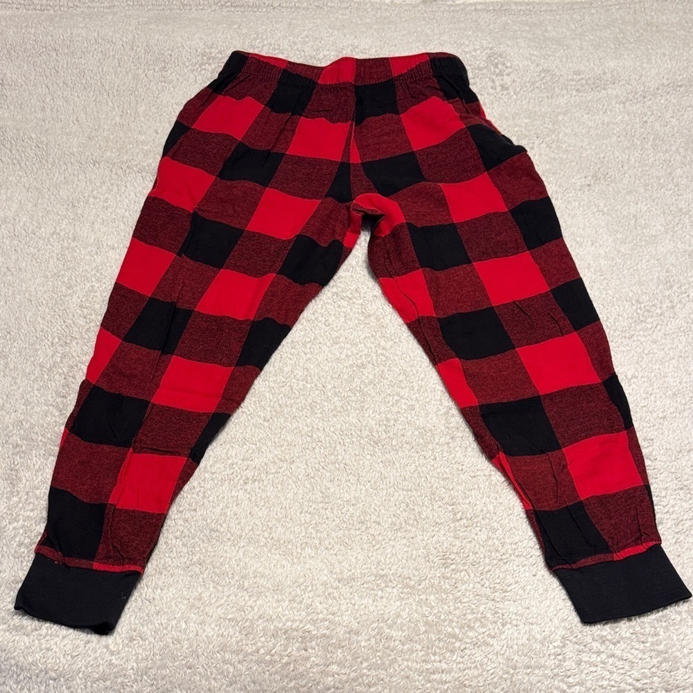 π EUC Unisex Old Navy Red & Black Buffalo Plaid Pajama Pants β Size S - Picture 8 of 9